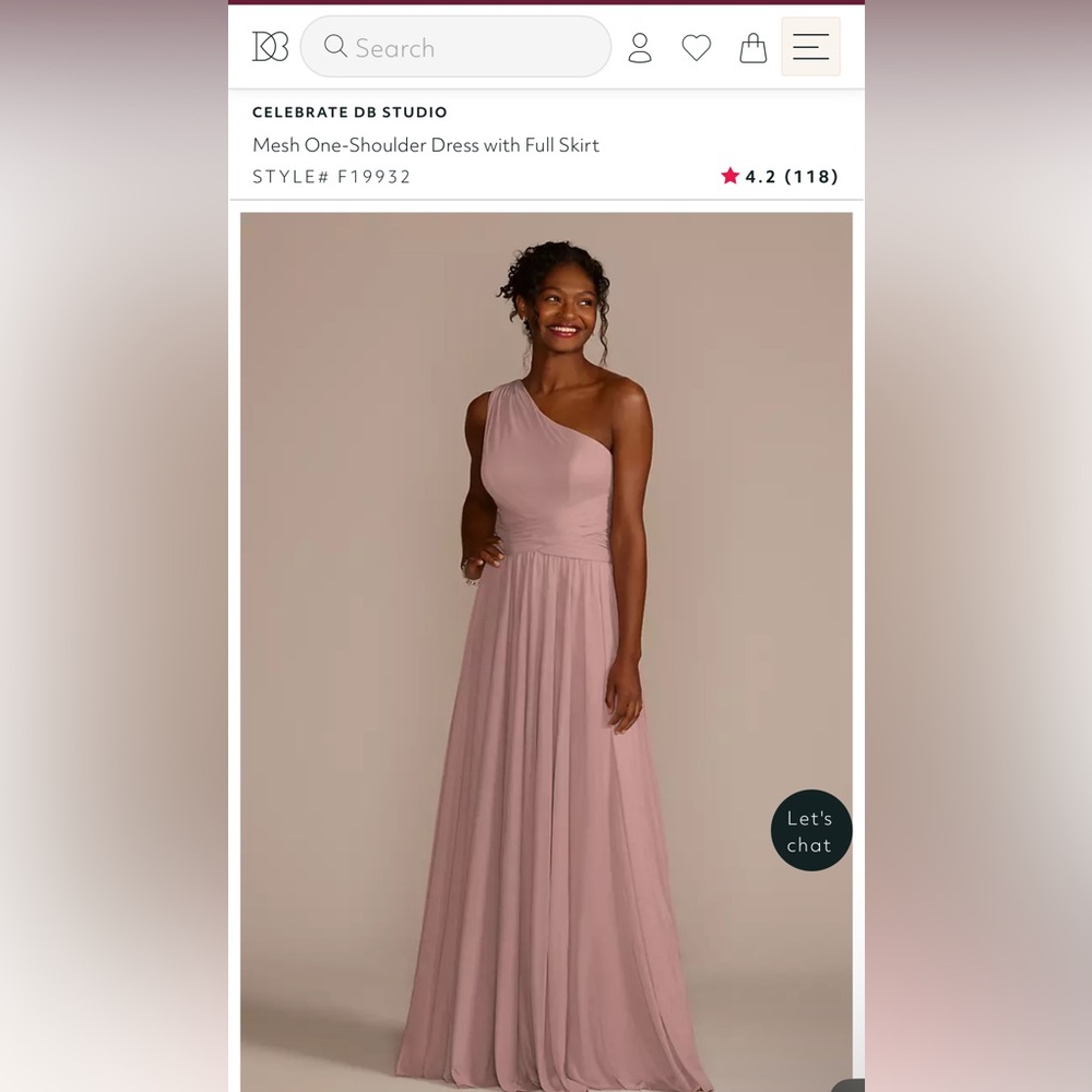 David’s Bridal, Bridesmaid dress, dress, long gown, maxi dress, wedding